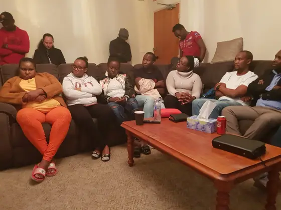 UKACA members gathered in a living room