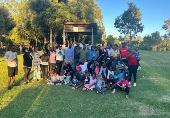 UKACA members and families at the community picnic in the park