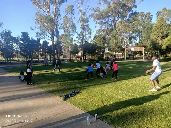 UKACA members and families at the community picnic in the park