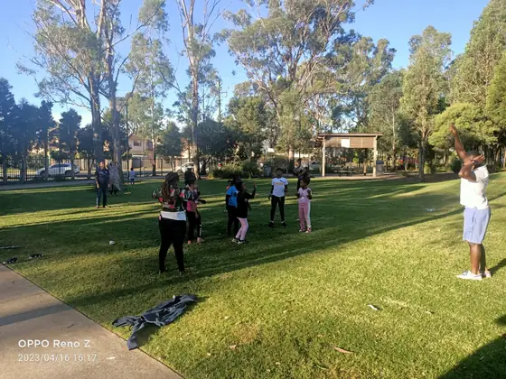 UKACA members and families at the community picnic in the park