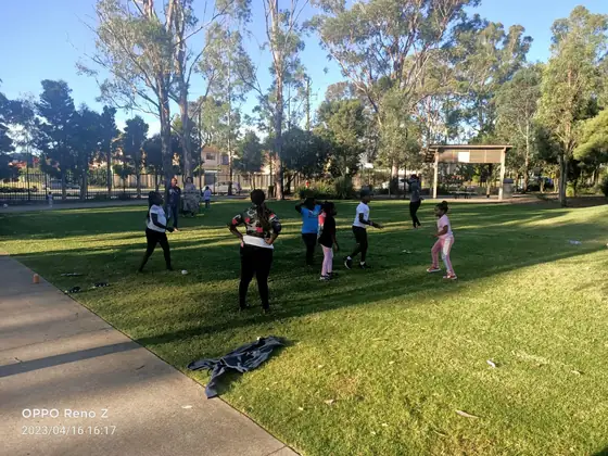 UKACA members and families at the community picnic in the park